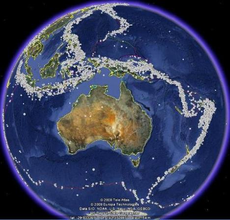 Australia sedikit gempa